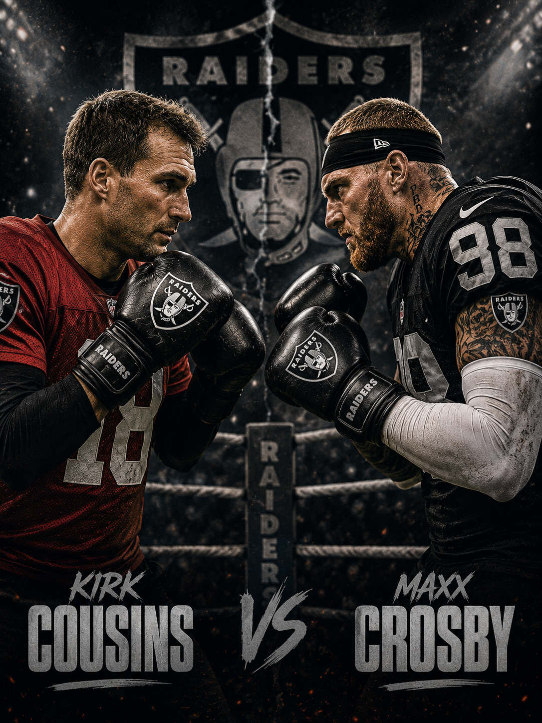 Cousins e Crosby brigam em treino dos Raiders após jogadas fortes